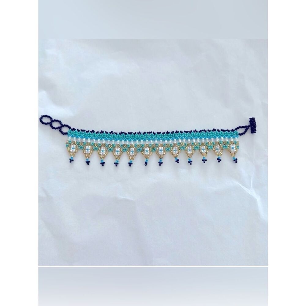 Boho Seed Bead Bracelet Hand made in Honduras